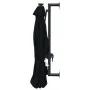 Sombrilla de pared con LEDs y poste de metal 300 cm negra de vidaXL, Sombrillas - Ref: Foro24-312528, Precio: 116,34 €, Descu...