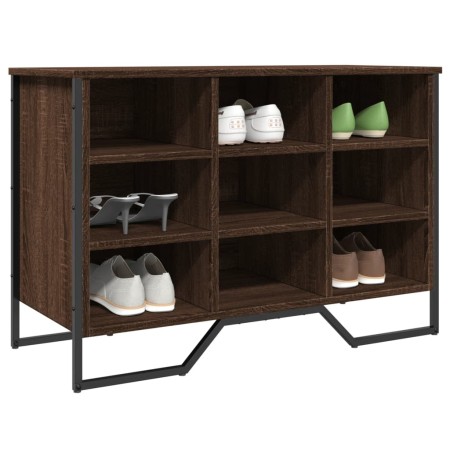 Zapatero de madera de ingeniería roble ahumado 90x38x61,5 cm by , Shoe racks and shoe organizers - Ref: Foro24-848648, Price:...