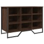 Zapatero de madera de ingeniería roble ahumado 90x38x61,5 cm by , Shoe racks and shoe organizers - Ref: Foro24-848648, Price:...