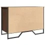 Ingenieurholzschuhmacher aus geräucherter Eiche 90x38x61,5 cm von , Schuhregale und Schuhorganisatoren - Ref: Foro24-848648, ...
