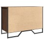 Zapatero de madera de ingeniería roble ahumado 90x38x61,5 cm by , Shoe racks and shoe organizers - Ref: Foro24-848648, Price:...
