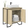 Waschbeckenunterschrank aus Sonoma-Eichenholz, 60x35x60 cm. von , Badezimmermöbel - Ref: Foro24-848655, Preis: 53,83 €, Rabat...