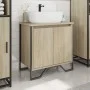 Armario lavabo baño madera ingeniería roble Sonoma 60x35x60 cm de , Muebles de baño - Ref: Foro24-848655, Precio: 56,54 €, De...