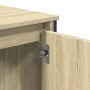 Armario lavabo baño madera ingeniería roble Sonoma 60x35x60 cm
