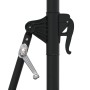 Wall umbrella with LEDs and metal pole 300 cm black by vidaXL, Umbrellas - Ref: Foro24-312528, Price: 113,06 €, Discount: %