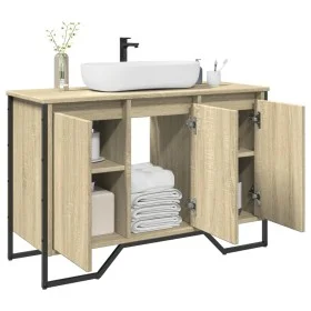 Armario lavabo baño madera ingeniería roble Sonoma 91x35x60 cm de , Muebles de baño - Ref: Foro24-848660, Precio: 96,75 €, De...