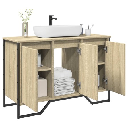 Waschbeckenunterschrank aus Sonoma-Eichenholz, 91x35x60 cm. von , Badezimmermöbel - Ref: Foro24-848660, Preis: 99,15 €, Rabat...