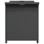Gartenbank mit schwarzem Kunststoff-Rattankissen 116x46x57 cm. von , Gartenbänke - Ref: Foro24-363420, Preis: 129,91 €, Rabat...