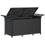 Gartenbank mit schwarzem Kunststoff-Rattankissen 116x46x57 cm. von , Gartenbänke - Ref: Foro24-363420, Preis: 131,55 €, Rabat...