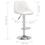White synthetic leather kitchen stool by , Kitchen stools - Ref: Foro24-335169, Price: 96,51 €, Discount: %