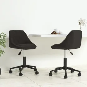 Swivel dining chairs 2 pcs black velvet by , dining chairs - Ref: Foro24-335492, Price: 137,58 €, Discount: %