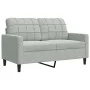 Set of sofas with 2 light gray velvet cushions by , Sofas - Ref: Foro24-3278411, Price: 482,55 €, Discount: %