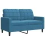Sofagarnitur mit 3-teiligen blauen Samtkissen von , Sofas - Ref: Foro24-3278430, Preis: 614,30 €, Rabatt: %
