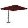 Garden umbrella with burgundy steel pole 250x250x230 cm by vidaXL, Umbrellas - Ref: Foro24-312514, Price: 134,29 €, Discount: %