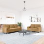 2-piece brown velvet sofa set with cushions by , Sofas - Ref: Foro24-3278418, Price: 579,60 €, Discount: %