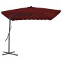 Garden umbrella with burgundy steel pole 250x250x230 cm by vidaXL, Umbrellas - Ref: Foro24-312514, Price: 134,29 €, Discount: %