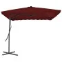 Garden umbrella with burgundy steel pole 250x250x230 cm by vidaXL, Umbrellas - Ref: Foro24-312514, Price: 131,56 €, Discount: %