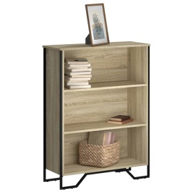 Engineered wood bookshelf in Sonoma oak, 80x31x106 cm. by , Bookcases and shelves - Ref: Foro24-848625, Price: 58,60 €, Disco...
