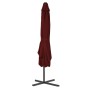 Garden umbrella with burgundy steel pole 250x250x230 cm by vidaXL, Umbrellas - Ref: Foro24-312514, Price: 134,29 €, Discount: %