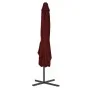 Garden umbrella with burgundy steel pole 250x250x230 cm by vidaXL, Umbrellas - Ref: Foro24-312514, Price: 131,56 €, Discount: %