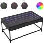 Coffee table with Infinity LED black 90x50x41 cm by , Coffee table - Ref: Foro24-847687, Price: 100,43 €, Discount: %