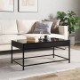 Coffee table with Infinity LED black 90x50x41 cm by , Coffee table - Ref: Foro24-847687, Price: 101,69 €, Discount: %