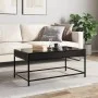 Coffee table with Infinity LED black 90x50x41 cm by , Coffee table - Ref: Foro24-847687, Price: 100,43 €, Discount: %