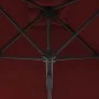 Garden umbrella with burgundy steel pole 250x250x230 cm by vidaXL, Umbrellas - Ref: Foro24-312514, Price: 131,56 €, Discount: %