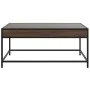 Coffee table with Infinity LED brown oak 90x50x41 cm by , Coffee table - Ref: Foro24-847691, Price: 117,31 €, Discount: %