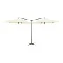 Double umbrella with sand-colored steel pole 600 cm by vidaXL, Umbrellas - Ref: Foro24-312563, Price: 158,98 €, Discount: %