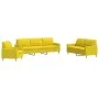 Dreiteiliges Sofaset aus hellem gelben Stoff. von , Sofas - Ref: Foro24-3278292, Preis: 608,78 €, Rabatt: %