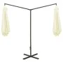 Double umbrella with sand-colored steel pole 600 cm by vidaXL, Umbrellas - Ref: Foro24-312563, Price: 158,98 €, Discount: %