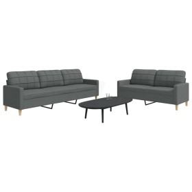 2-piece dark gray fabric sofa set by , Sofas - Ref: Foro24-3278320, Price: 485,95 €, Discount: %