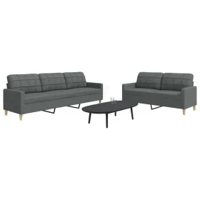 2-piece dark gray fabric sofa set by , Sofas - Ref: Foro24-3278320, Price: 479,12 €, Discount: %