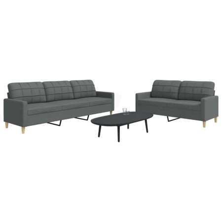 Zweiteiliges dunkelgraues Stoffsofaset von , Sofas - Ref: Foro24-3278320, Preis: 485,95 €, Rabatt: %
