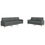 2-piece dark gray fabric sofa set by , Sofas - Ref: Foro24-3278320, Price: 485,95 €, Discount: %