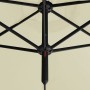 Sombrilla doble con palo de acero color arena 600 cm de vidaXL, Sombrillas - Ref: Foro24-312563, Precio: 162,32 €, Descuento: %