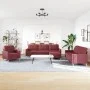 4-piece sofa set with ottoman in burgundy fabric by , Sofas - Ref: Foro24-3278301, Price: 695,24 €, Discount: %