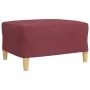 4-piece sofa set with ottoman in burgundy fabric by , Sofas - Ref: Foro24-3278301, Price: 695,24 €, Discount: %