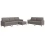 3-piece sofa set with gray taupe fabric ottoman by , Sofas - Ref: Foro24-3278334, Price: 563,52 €, Discount: %