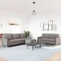 3-piece sofa set with gray taupe fabric ottoman by , Sofas - Ref: Foro24-3278334, Price: 563,52 €, Discount: %