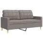 3-piece sofa set with gray taupe fabric ottoman by , Sofas - Ref: Foro24-3278334, Price: 563,52 €, Discount: %