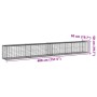 Gabionenkorb mit verzinktem Eisenüberdachung 400x50x50 cm von , Töpfe und Pflanzgefäße - Ref: Foro24-3295135, Preis: 100,59 €...