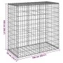 Cesta de gaviones con cubierta hierro galvanizado 100x50x100 cm de , Maceteros y jardineras - Ref: Foro24-3295142, Precio: 62...