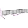Gabion basket with galvanized iron cover 800x50x100 cm by , Pots and planters - Ref: Foro24-3295149, Price: 317,77 €, Discoun...