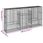 Gabionenkorb mit verzinktem Eisenüberdachung 300x50x150 cm von , Töpfe und Pflanzgefäße - Ref: Foro24-3295156, Preis: 168,08 ...
