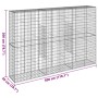Gabionenkorb mit verzinktem Eisenüberdachung 300x50x200 cm von , Töpfe und Pflanzgefäße - Ref: Foro24-3295168, Preis: 184,80 ...