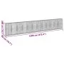 Gabion basket with galvanized iron cover 1200x50x200cm by , Pots and planters - Ref: Foro24-3295177, Price: 747,34 €, Discoun...