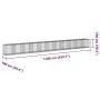 Gabion basket with galvanized iron cover 1100x100x100 cm by , Pots and planters - Ref: Foro24-3295210, Price: 580,61 €, Disco...