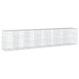 Gabion basket with galvanized iron cover 700x100x150cm by , Pots and planters - Ref: Foro24-3295219, Price: 514,67 €, Discoun...